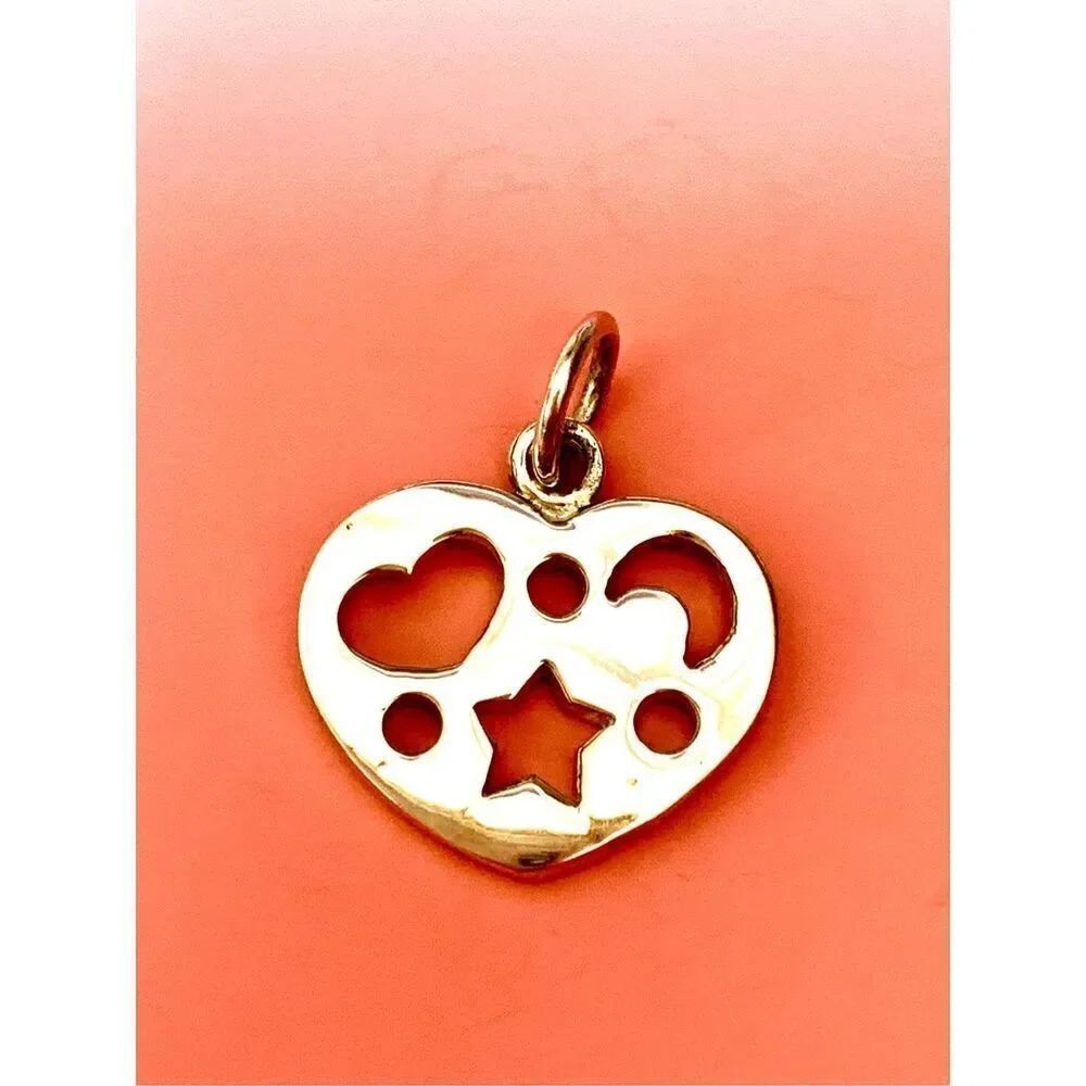 .925 Heart Astrology Sterling Silver Jewelry Charm #valentine